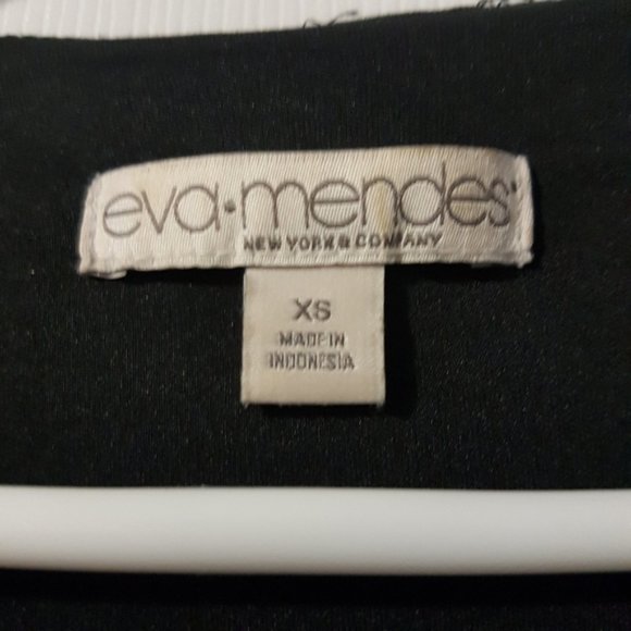 Black crushed velvet vintage midi surplice v-neck 90s dress XS-S - Picture 7 of 8